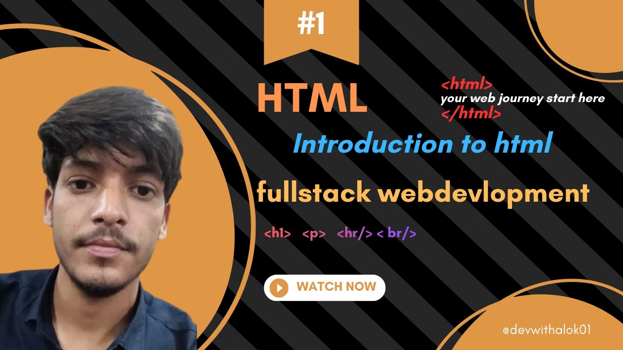 Introduction to HTML in Hindi | HTML Basic Tag's Explained | HTML tutorial for Beginners🚀
