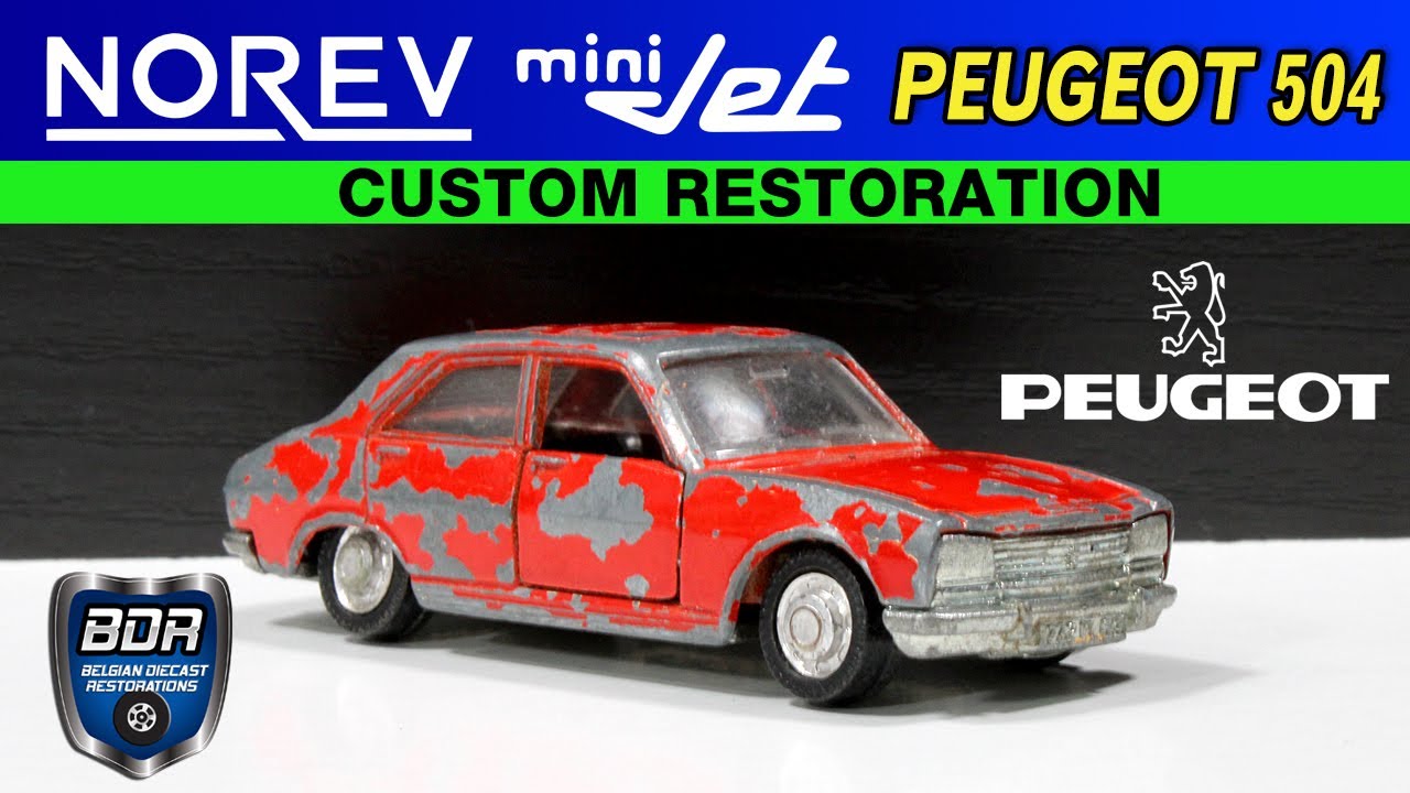 Norev MiniJet 884 Peugeot 504 Custom Diecast Restoration