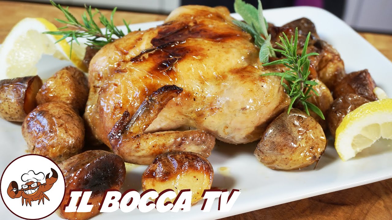 674 - Pollo arrosto e patate..e mi passan le giornate! (secondo di carne tipico facile super buono)