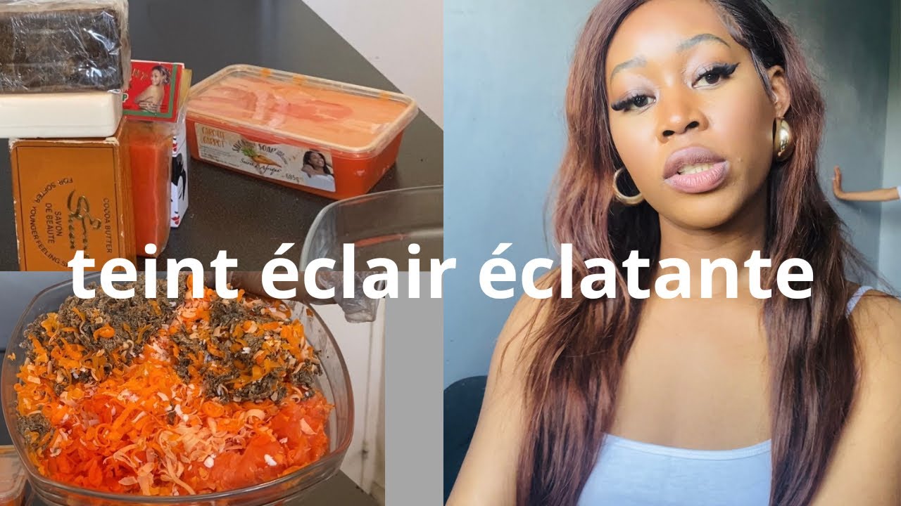 UN TEINT ÉCLATANT MÉLANGE DE MON SAVON ÉCLAIRCISSANTE