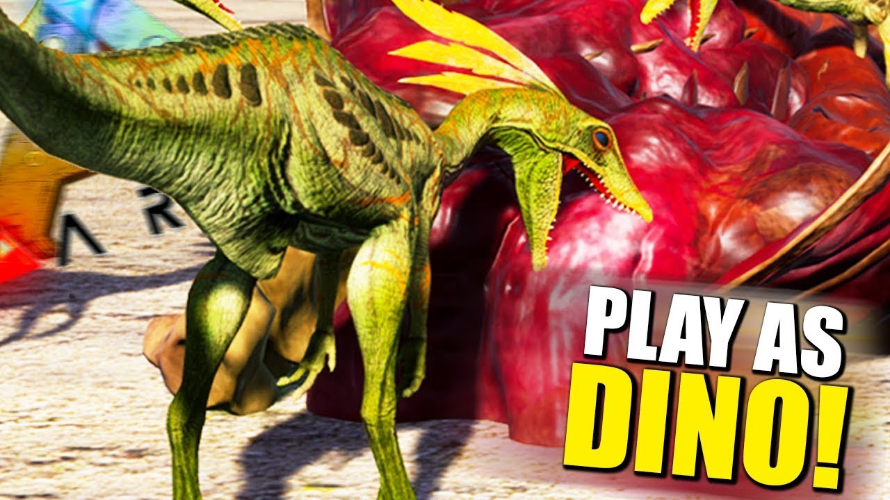 Play As Jurassic COMPY Living Inside A Fallen Dinosaur! Play As Dino Gameplay - Ark Survival Evolved