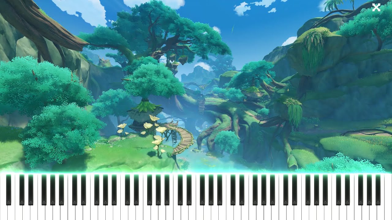 『Vagrant Wandering 気ままな漫遊』Genshin Impact Piano | 原神ピアノ