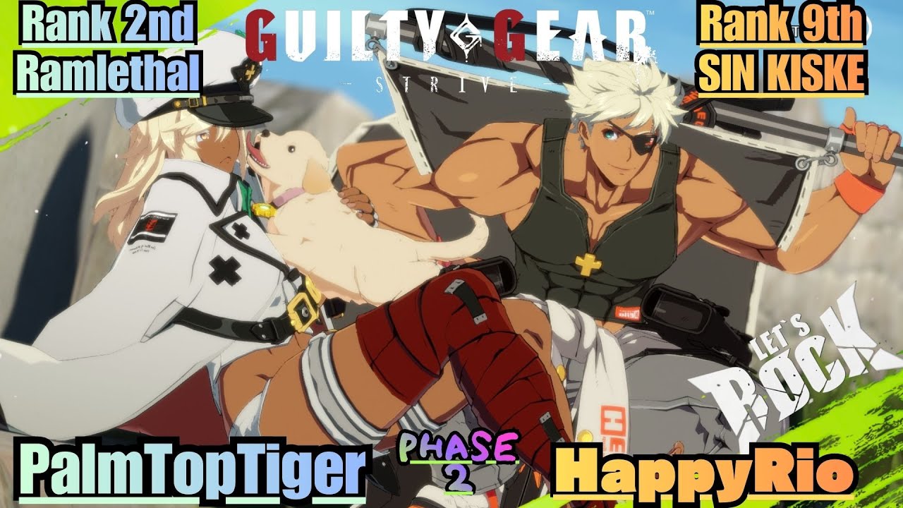 GGST➤Rank 2nd Ramlethal / ラムレザル [ PalmTopTiger ] vs Rank 5th SIN / シン [ HappyRio ] GuiltyGear Strive