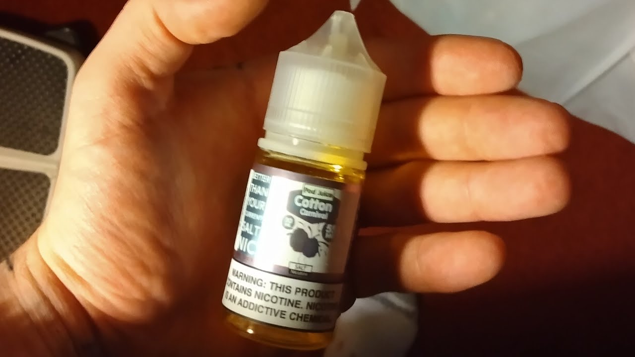 POD JUICE - (COTTON CARNIVAL FLAVOR) | E-LIQUID REVIEW!