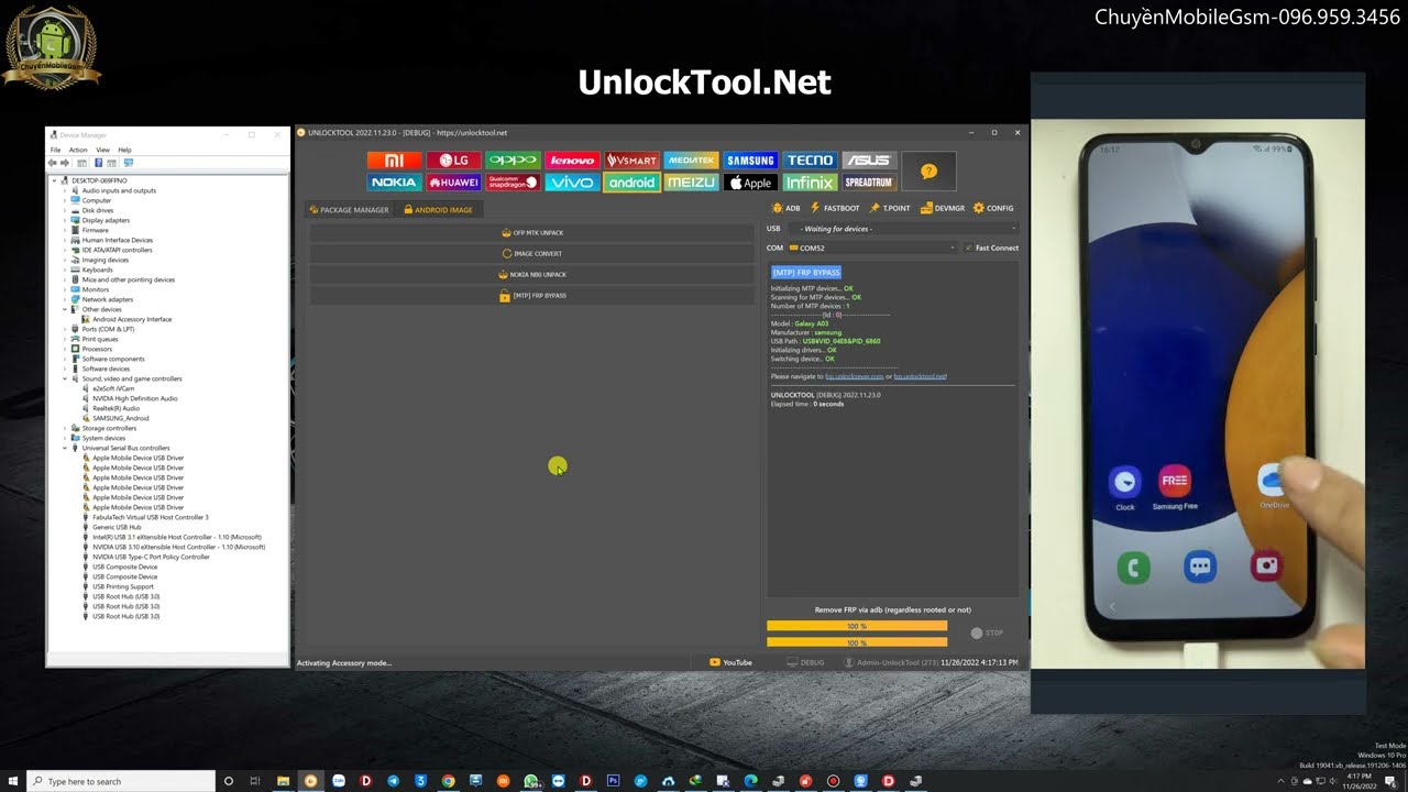 Samsung Frp Bypass Android 12 - Android 11 (Tester A035F) New Method 2022 UnlockTool - 26.11.2022