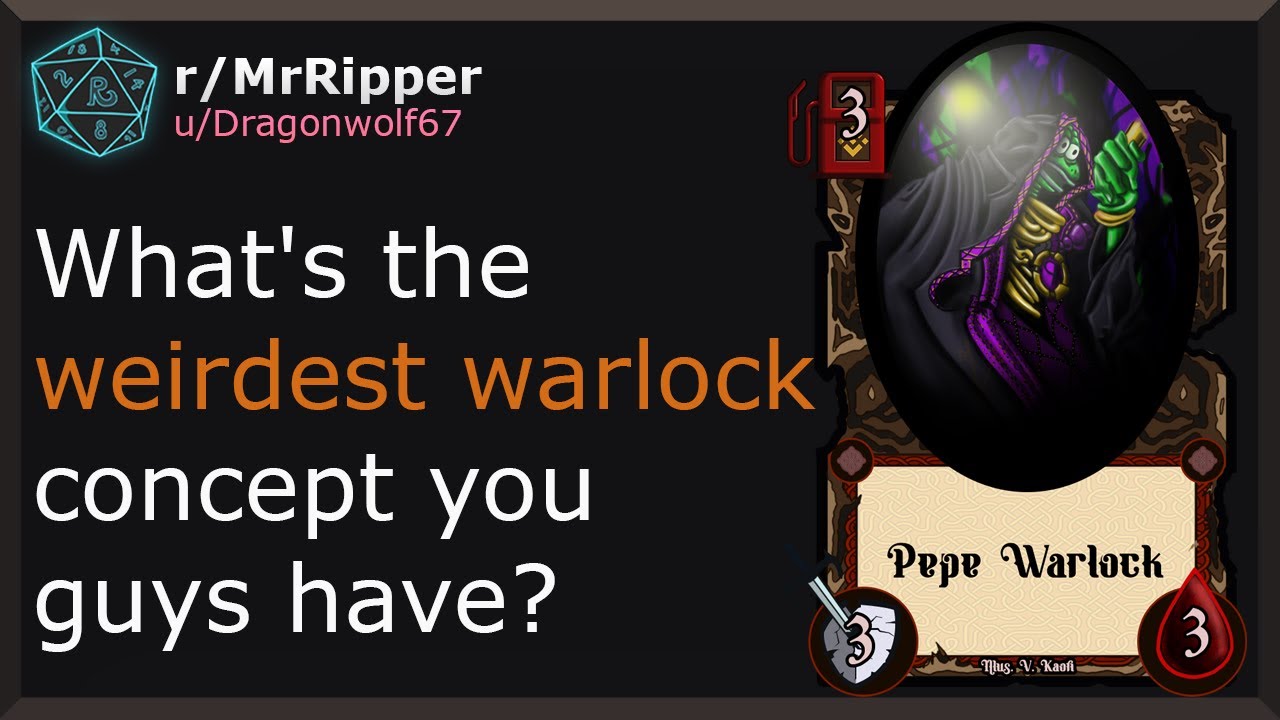 What's the weirdest warlock concept you guys have? #1