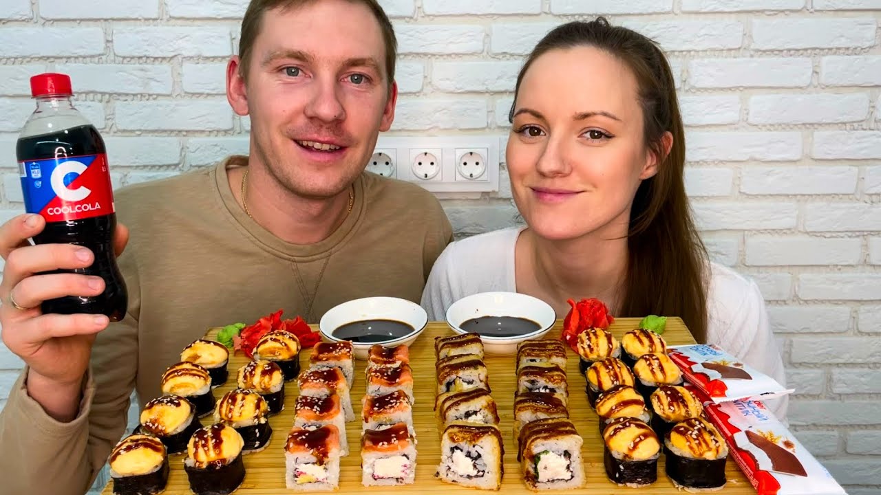 МУКБАНГ РОЛЛЫ КОНКУРС ФИЛАДЕЛЬФИЯ ЗАПЕЧЁННЫЕ ГОРЯЧИЕ MUKBANG ROLLS PHILADELPHIA BAKED CONTEST