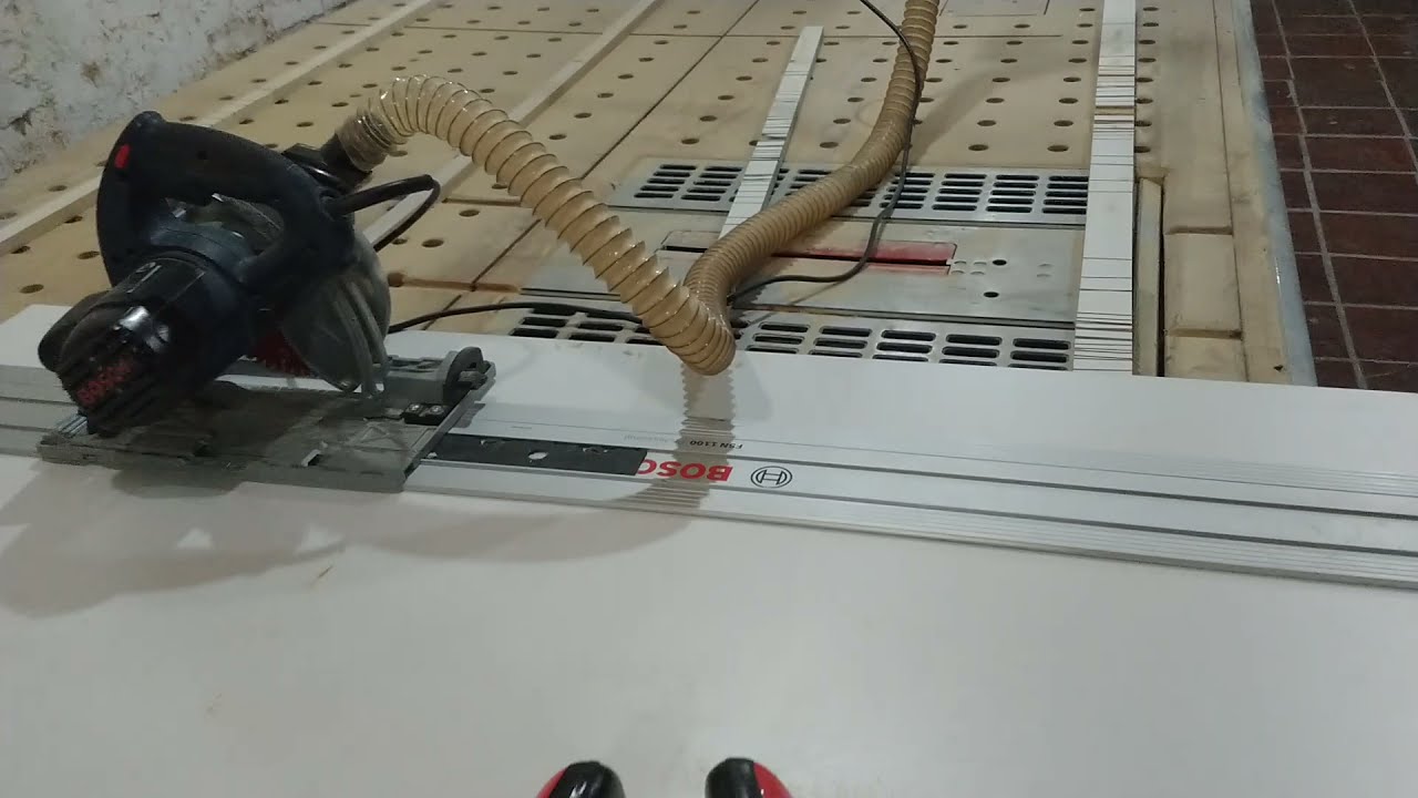 Dica de corte no MDF usando a Serra circular de trilhos Bosch gks 65 gce