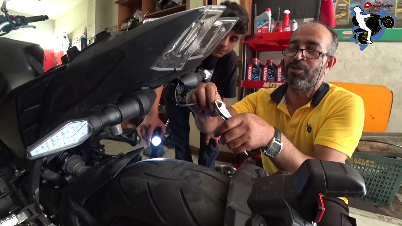 MOTOSİKLETE LED SİNYAL NASIL TAKILIR
