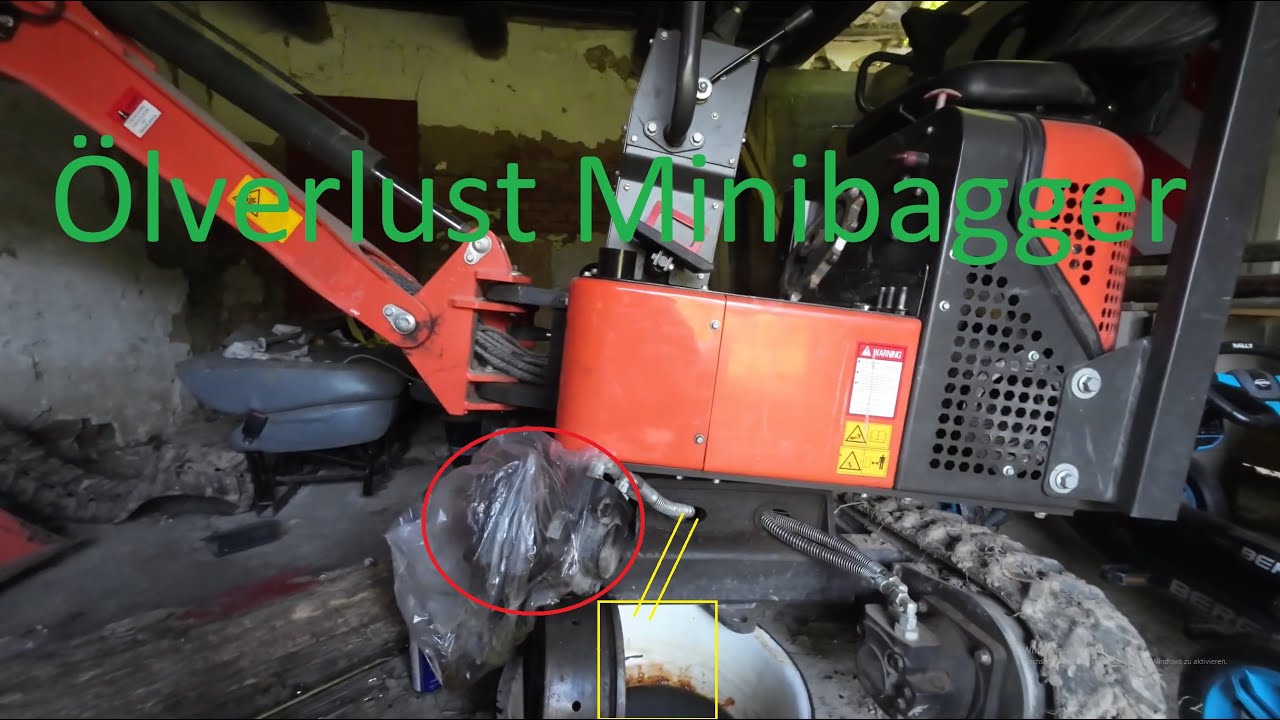 Chinabagger HR10 Minibagger Antrieb Ölverlust reparieren