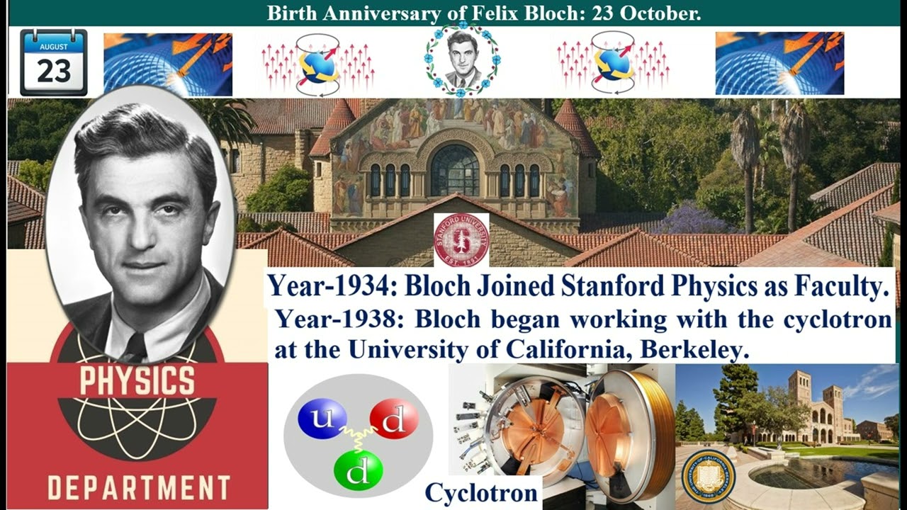 Felix Bloch -  Nobel physics laureate