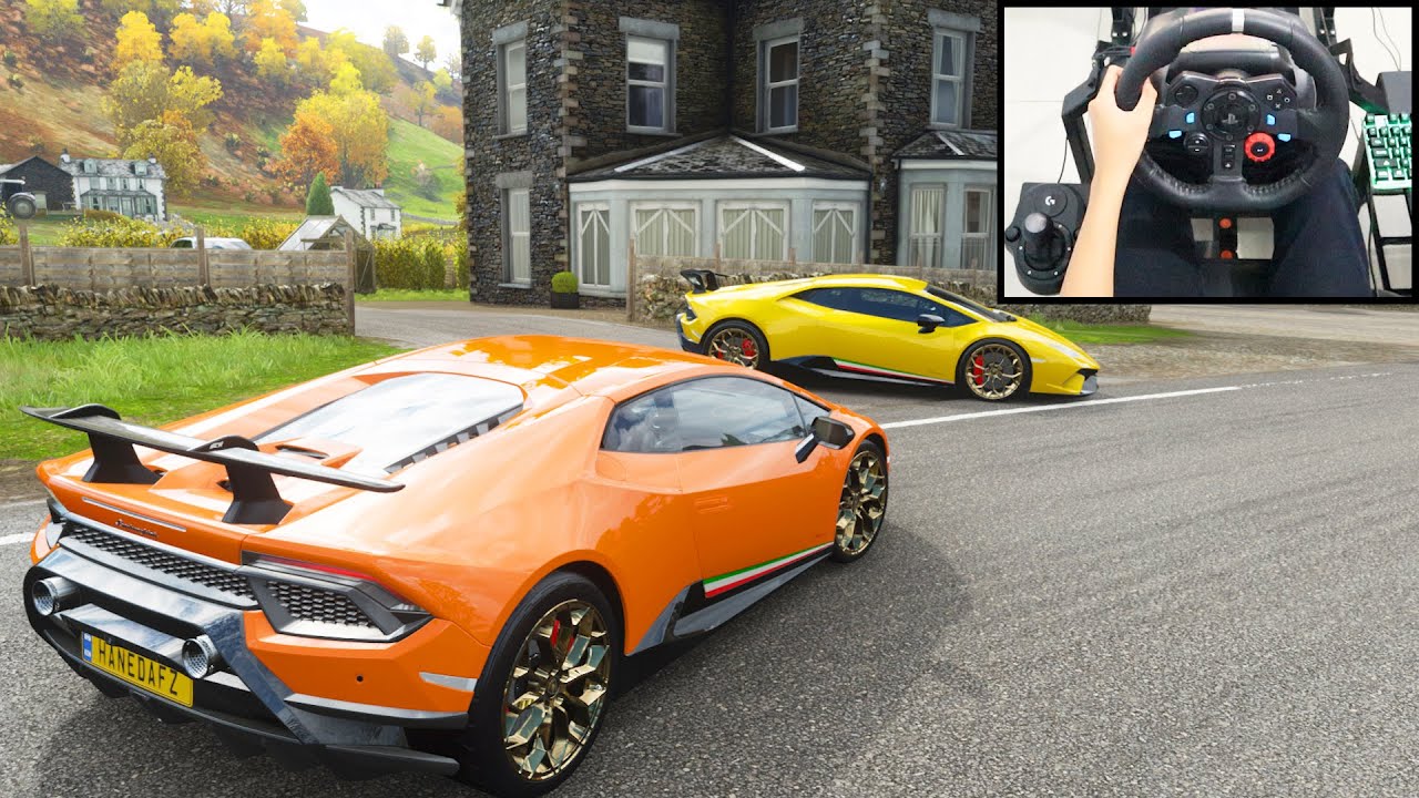 Lamborghini Huracan Performante - Forza Horizon 4 | Logitech g29 gameplay