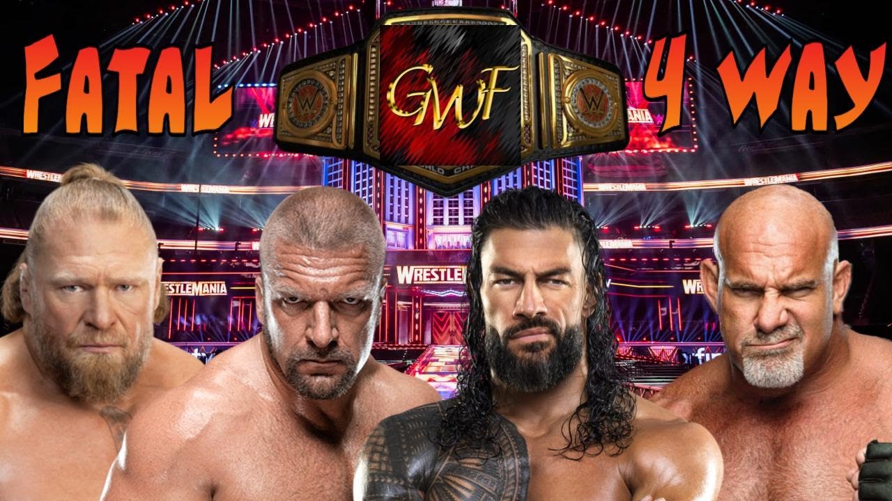 Triple H VS Goldberg VS Brock Lesnar VS Roman Reigns - Fatal 4-Way for the GWF Championship