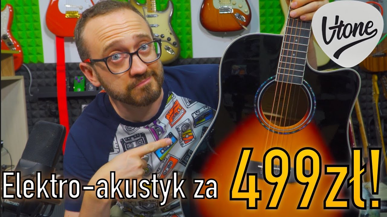 Dobra gitara elektro-akustyczna za 499zł: V-TONE VEAG1 CE
