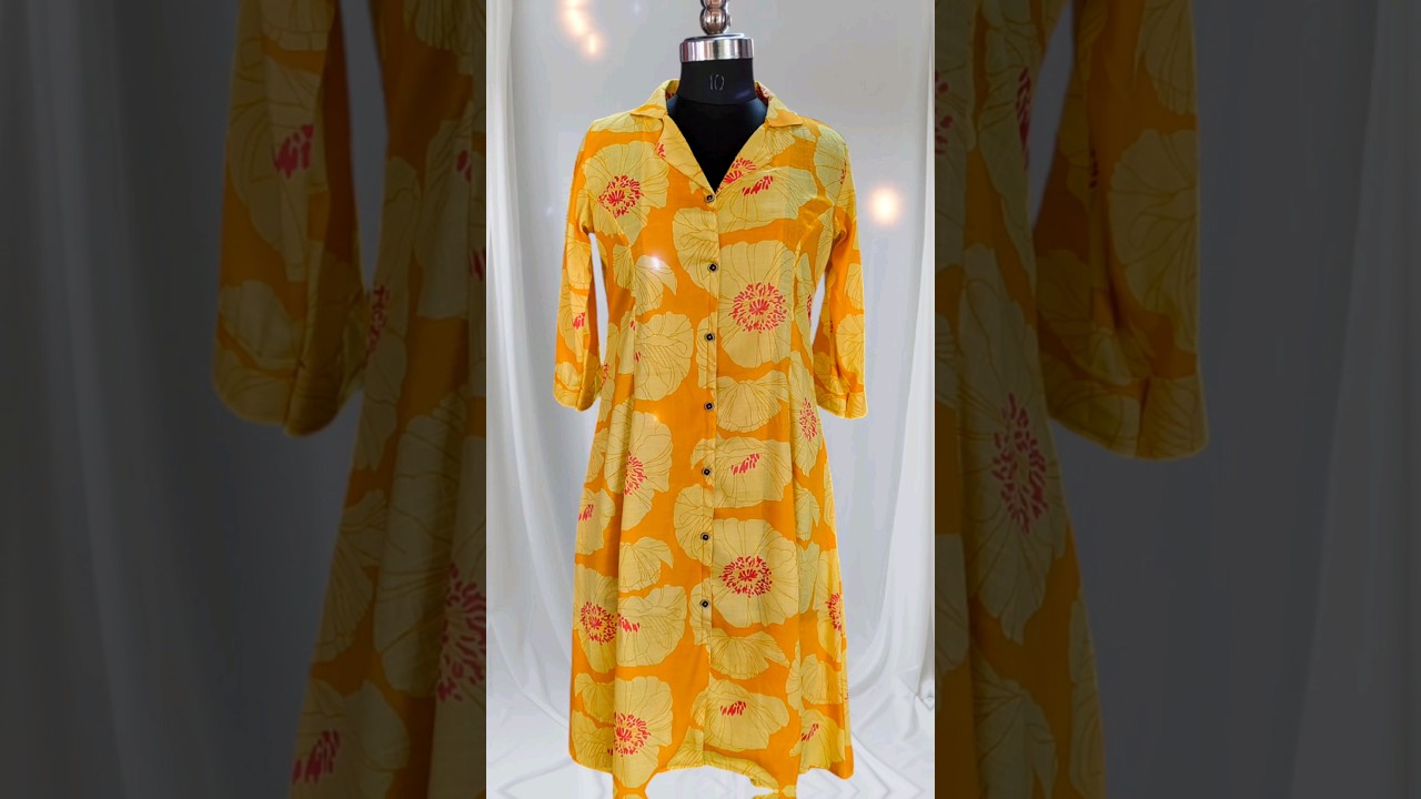 Princess cut kurti 💛🧡 | see comment for order