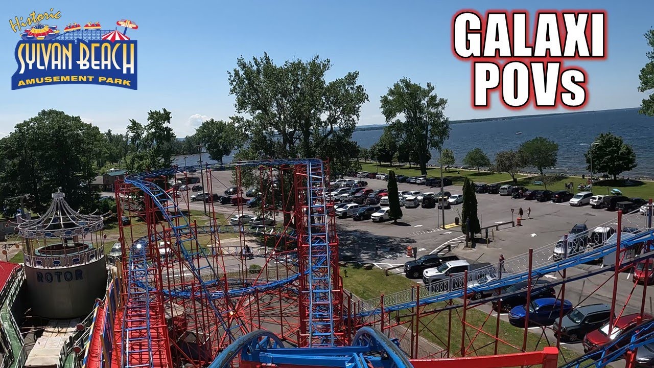 Galaxi POVs (Front & Back Row), Sylvan Beach Amusement Park S.D.C. Galaxi Coaster | Non-Copyright