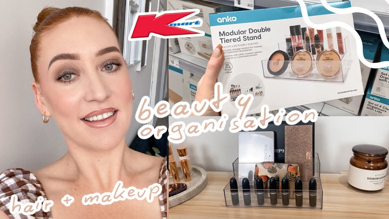 How I Organise My Makeup, Hair & Beauty Products With Kmart Storage ✨ Kmart Organisation Ideas 👀