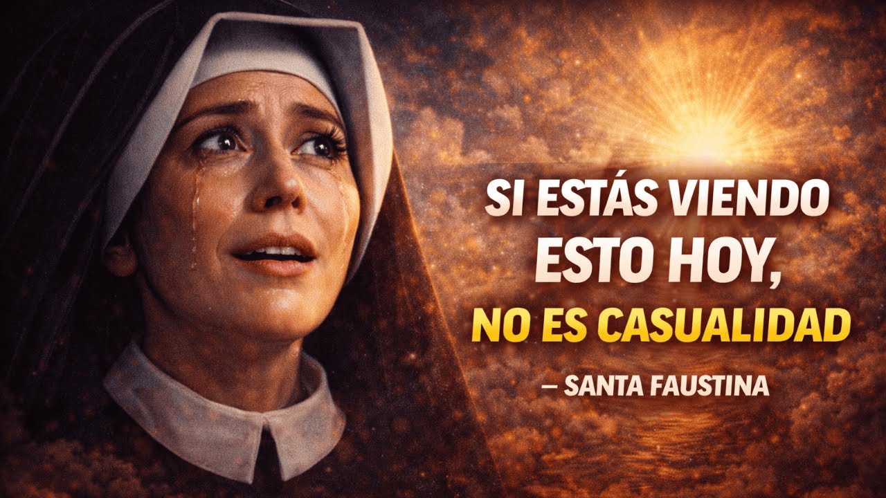 Si estás viendo esto hoy, no es casualidad — Santa Faustina