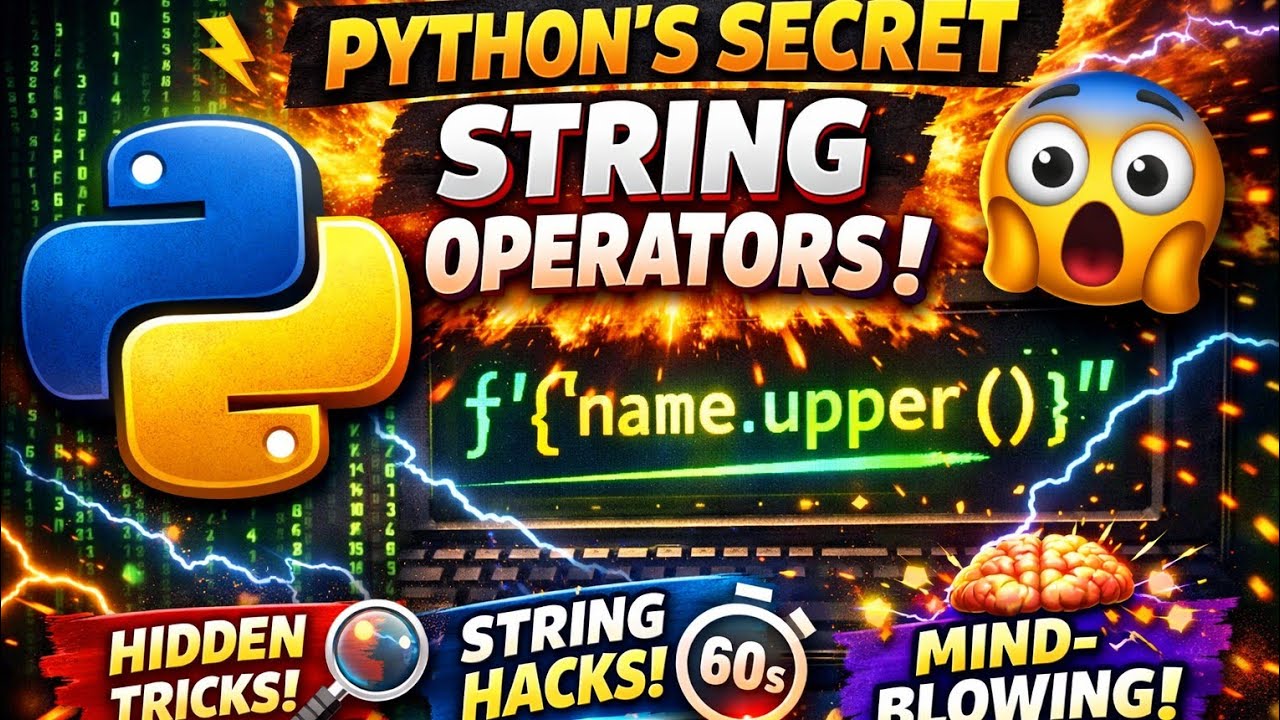 Python tutorial for beginners | Python String Secrets You Didn’t Know! 😱