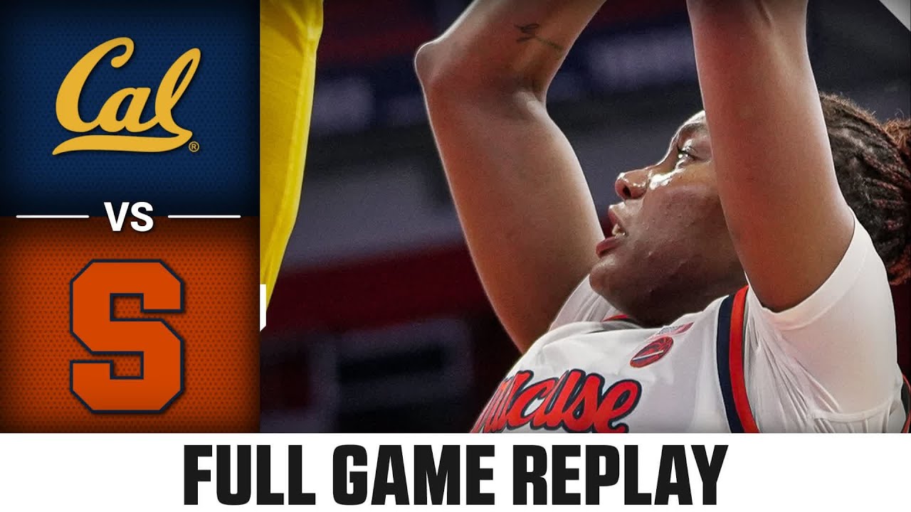 Cal vs. Syracuse Full Game Replay | 2025-26 ACC Women's Basketball