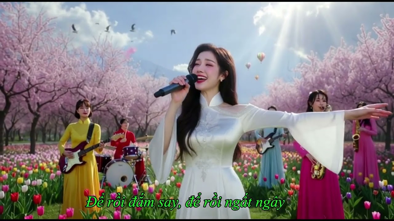 THÌ THẦM MÙA XUÂN  (  Ngọc Châu) Giai Địêu của Mùa Xuân và Tình Yêu Remix &Edit : Anh Quy  MV 8K