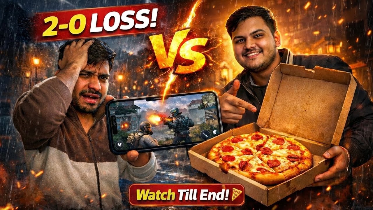 BGMI Challenge GONE WRONG 😭 | Lost = Pizza Party 🍕| Rahul Verma