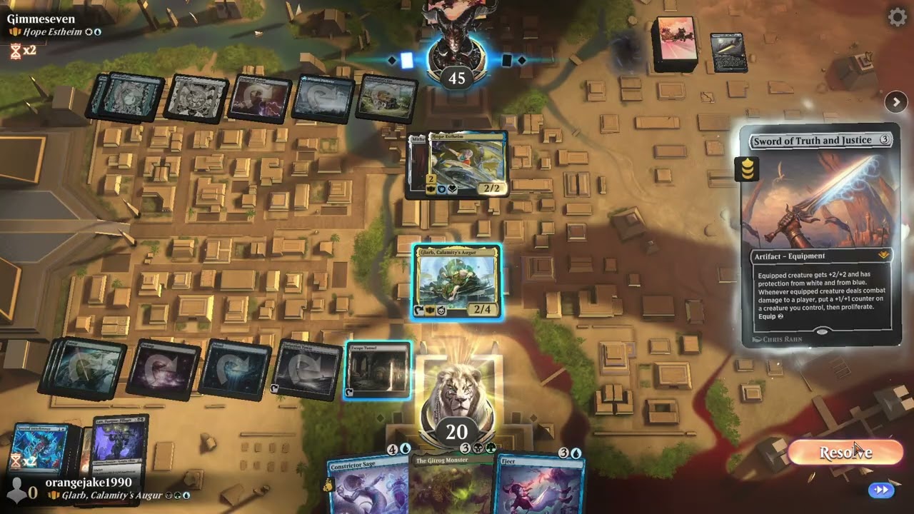 Glarb, Calamity's Augur vs Hope Estheim