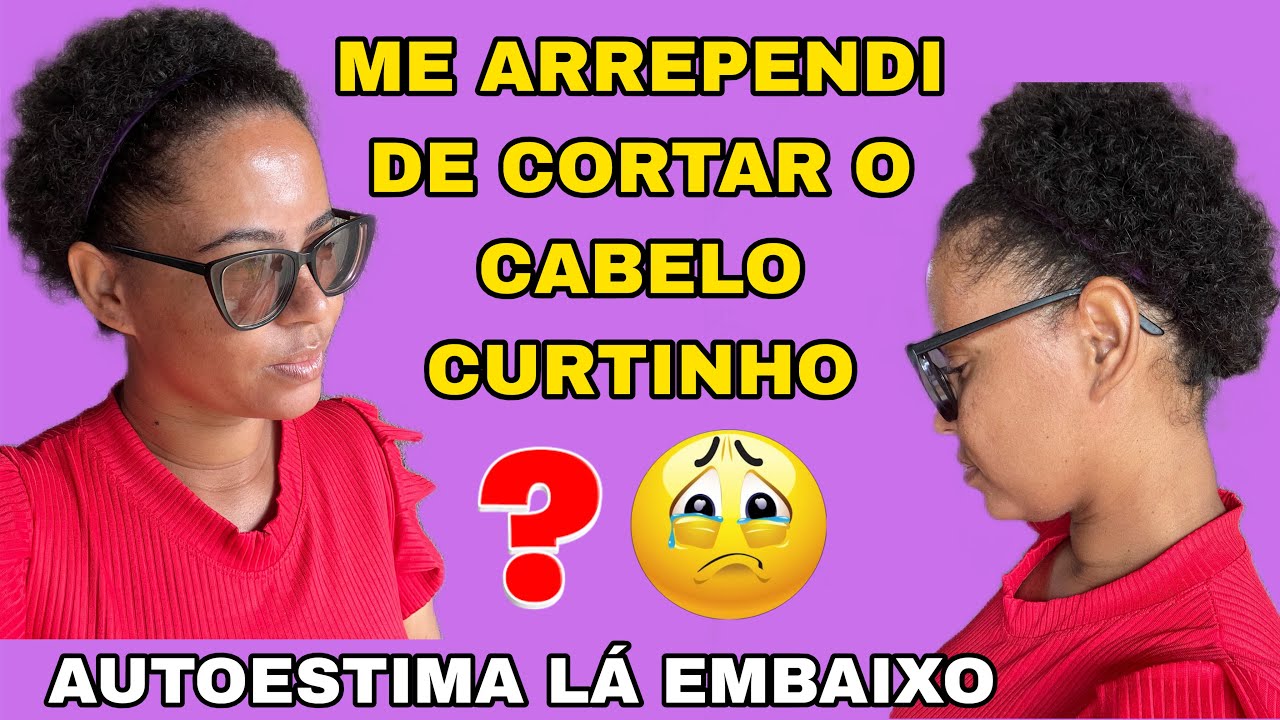 😰 ME ARREPENDI  DE CORTAR O CABELO CURTINHO ; AUTOESTIMA LÁ EMBAIXO 😰#bc #arrependimento #química 