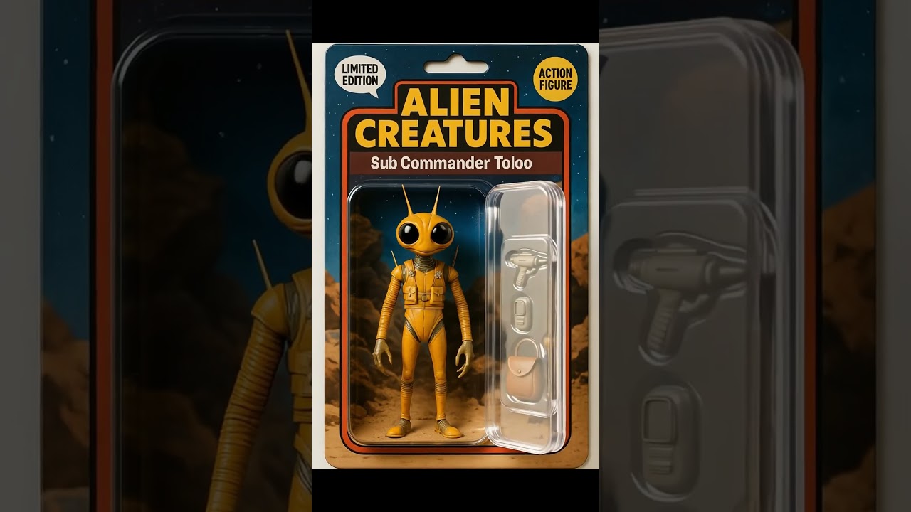Alien Creature Toloo - Action Figure | Sci-Fi Monster Toy Comes to Life #scifishorts #actionfigure