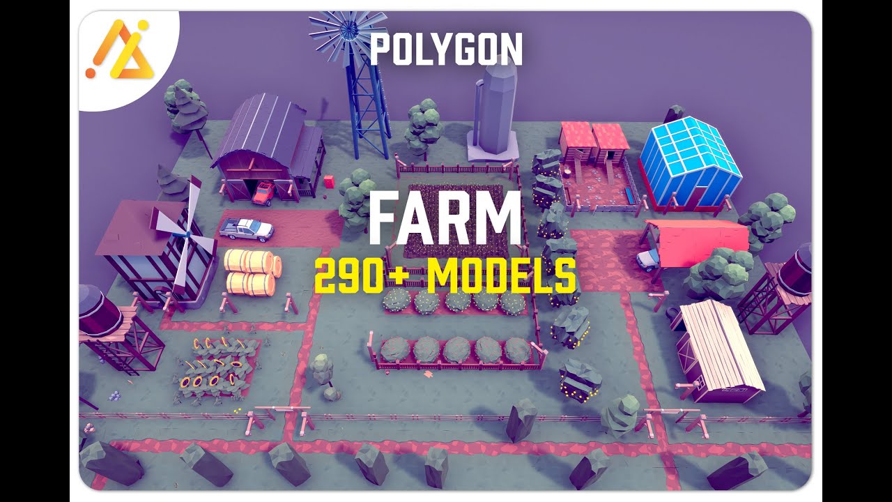 Poly Farm Polygon Free Download for Unity Game Engine Free 3D Assets