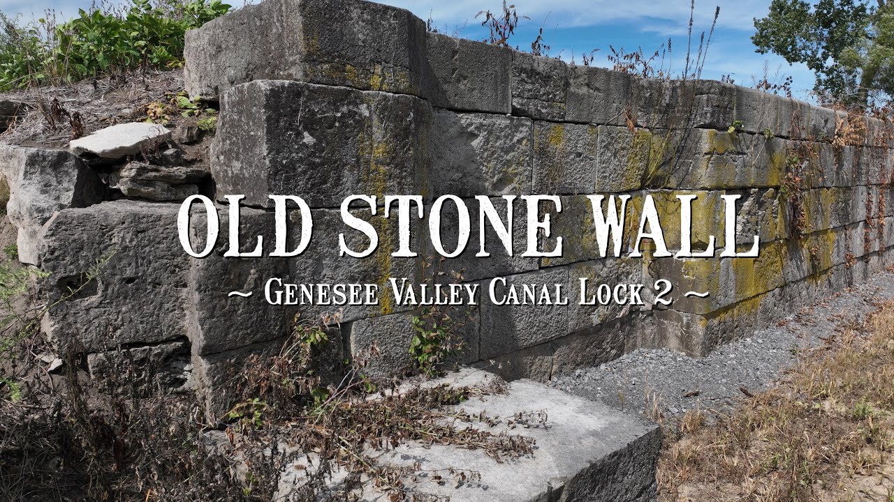 Take a close up look at this old Stone Wall from 1839 Genesee Valley Canal Lock 2