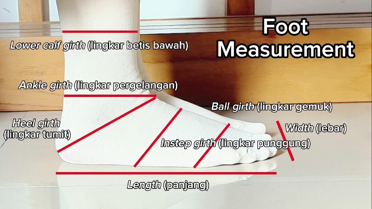 Complete Foot Measurement Guide – Panduan Lengkap Mengukur Kaki dari Panjang sampai Betis | Crefow