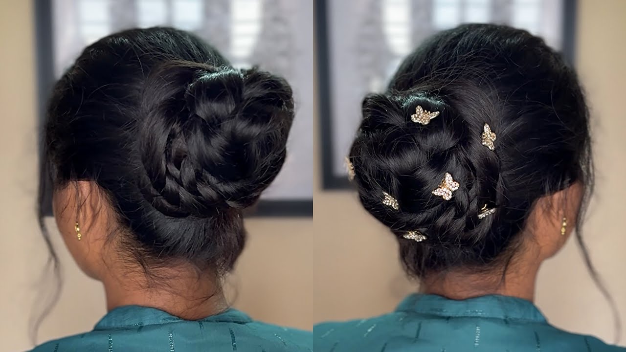 Quick and easy bun hairstyle || 1 min bun hairstyle || long hair bun hairstyle 