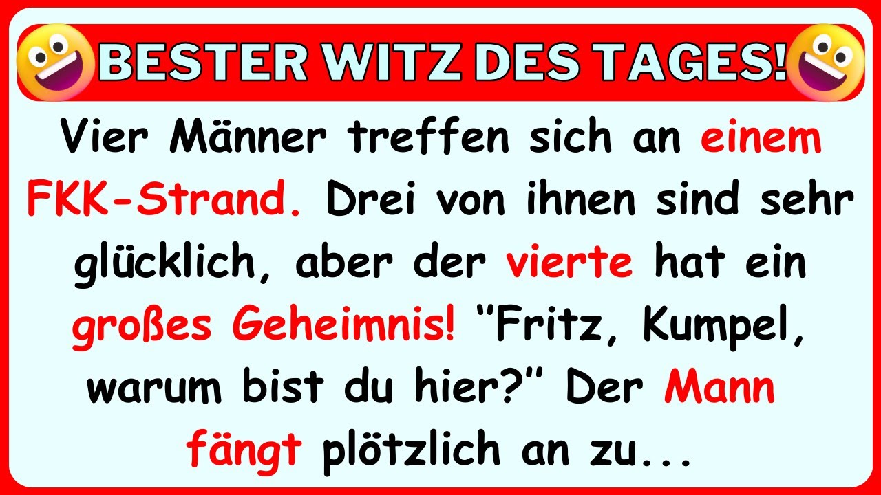 🤣 BESTER WITZ DES TAGES! Ein merkw&uuml;rdiger Mann am FKK-Strand hat ein gro&szlig;es Geheimnis in...