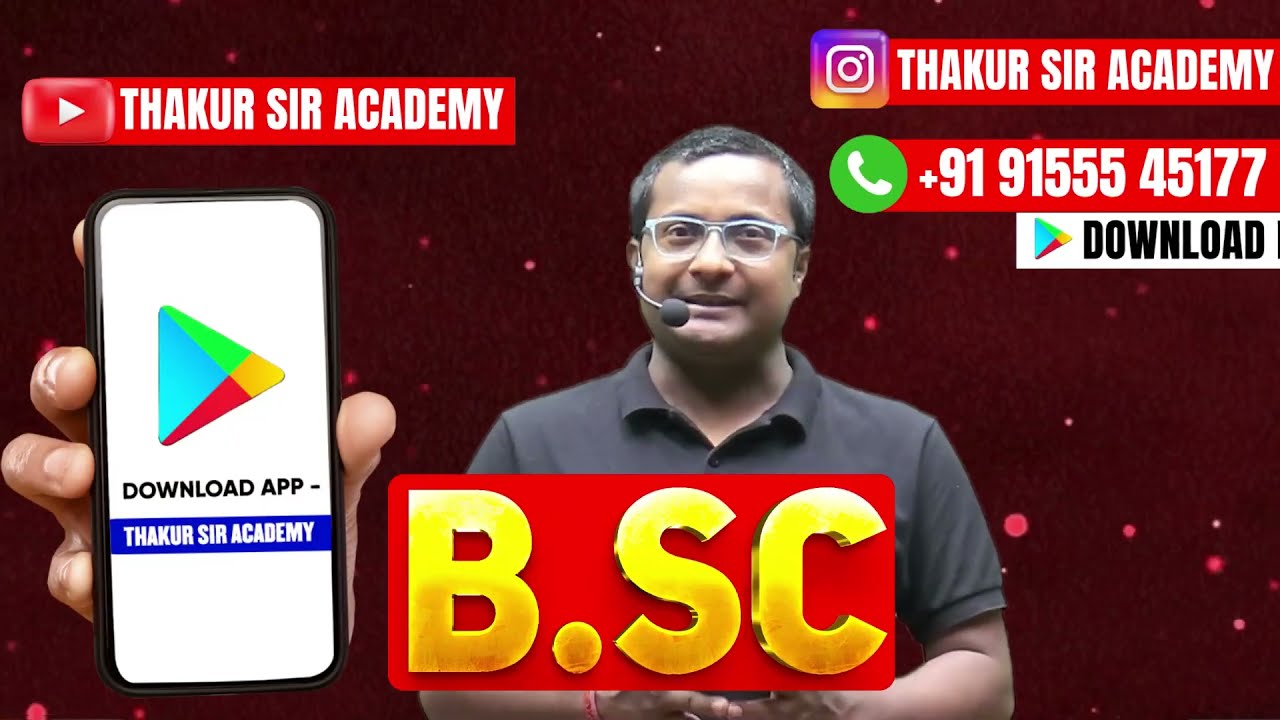 B.Sc Maths Honours Online Classes - Thakur Sir Academy | B.Sc Maths Honours