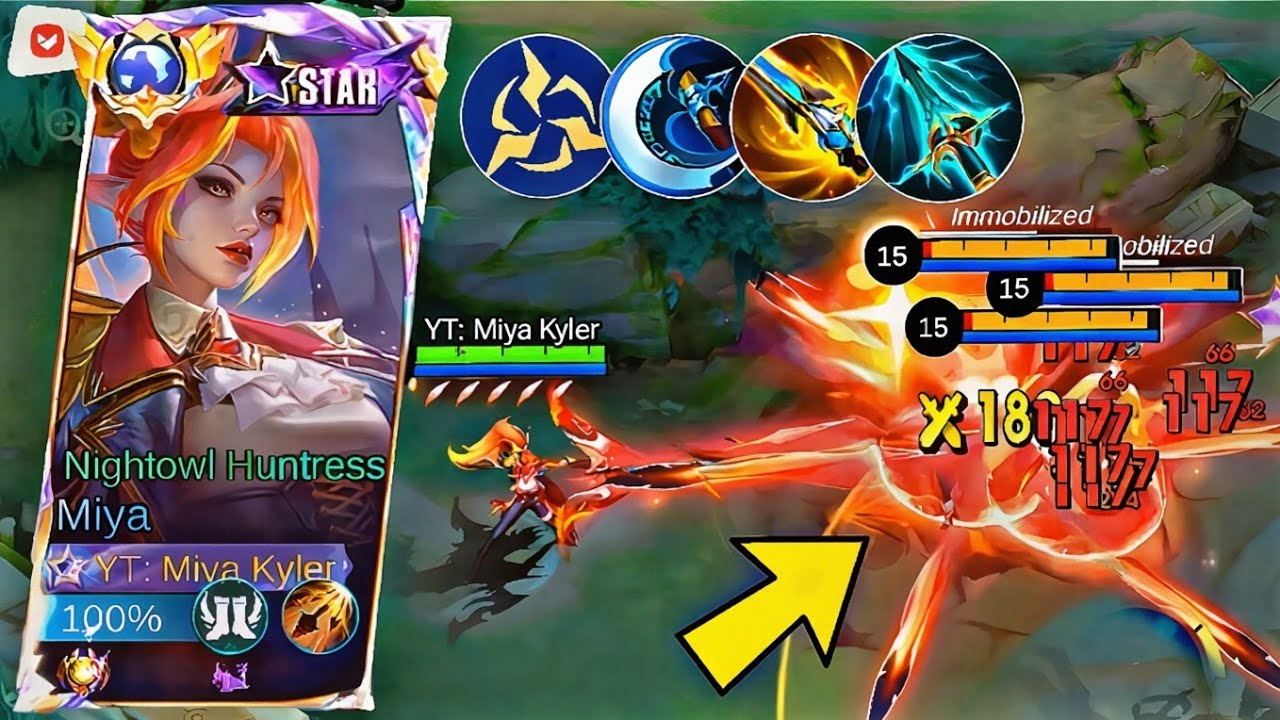MIYA 1 HIT DELETE TUTORIAL BUILD 2025!💀 (100% AUTO KILL.) Miya Best Build and Emblem 2025!!! - MLBB🔥