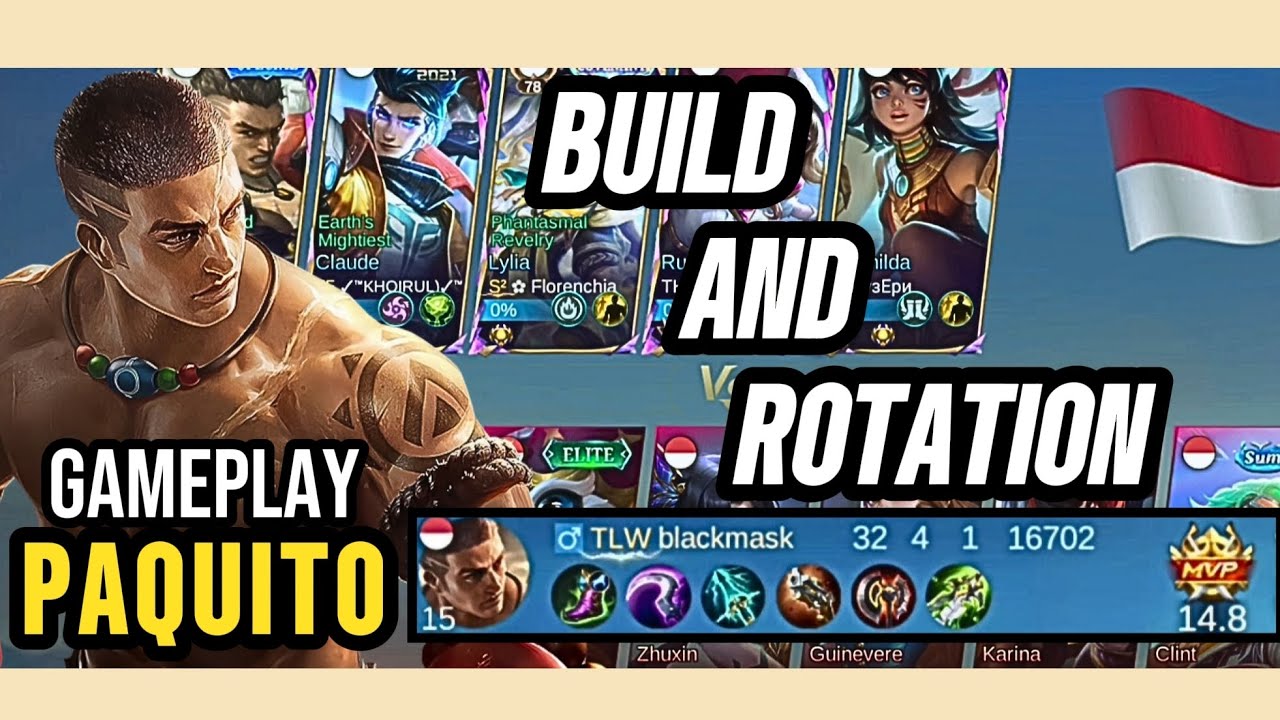 32 Kills! | Paquito Best Build (One Shot Delete) | Build Top 1 Global Paquito | #mlbb 