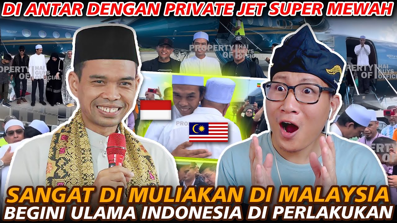 TIDAK MENYANGKA❗CUMA MALAYSIA YANG SEPERTI INI❗USTADZ ABDUL SOMAD DI ANTAR DENGAN PRIVATE JET  MEWAH