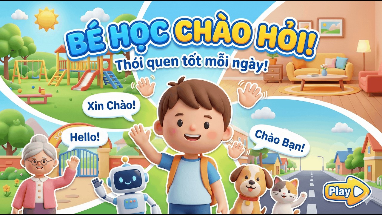 Dạy Bé Lễ Phép: Học Cách Chào Hỏi & Ứng Xử Ngoan 🌟 Kỹ Năng Sống Cho Bé | ChiChi TV