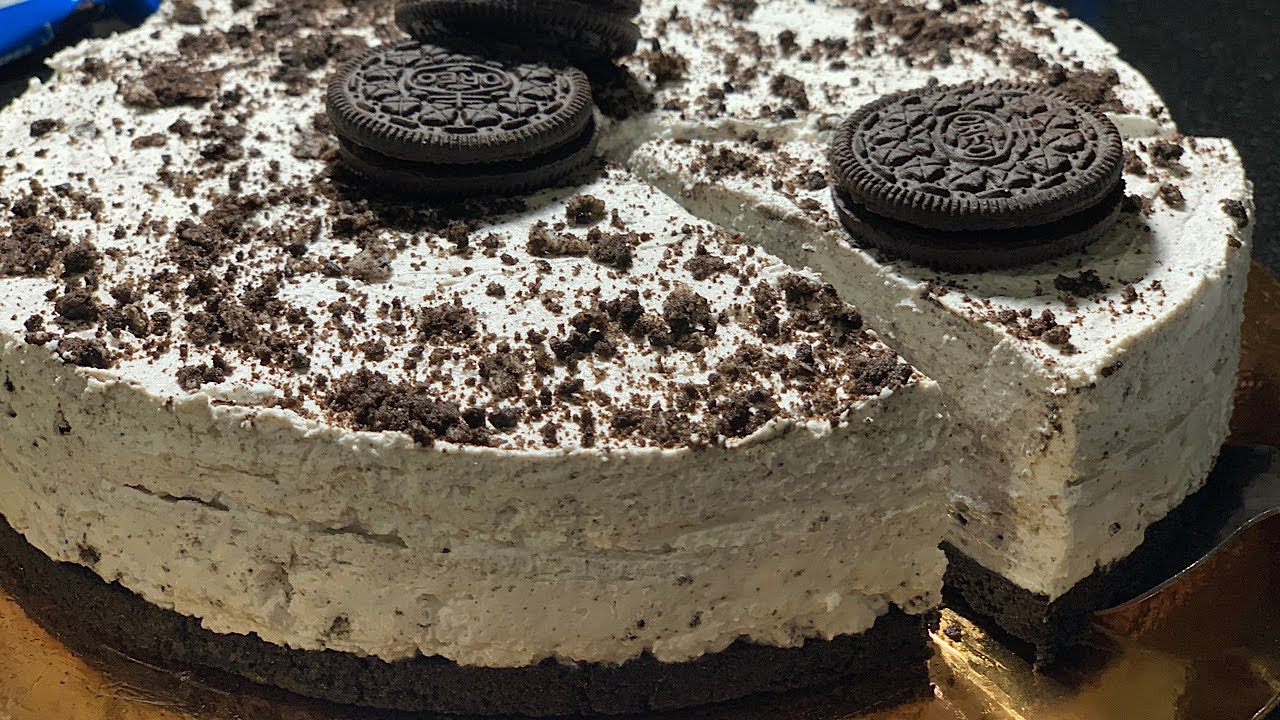 Cheesecake oreo sans cuisson et sans gélatine 🤤🍰تشيز كيك الأوريو بدون فرن و بدون جيلاتين