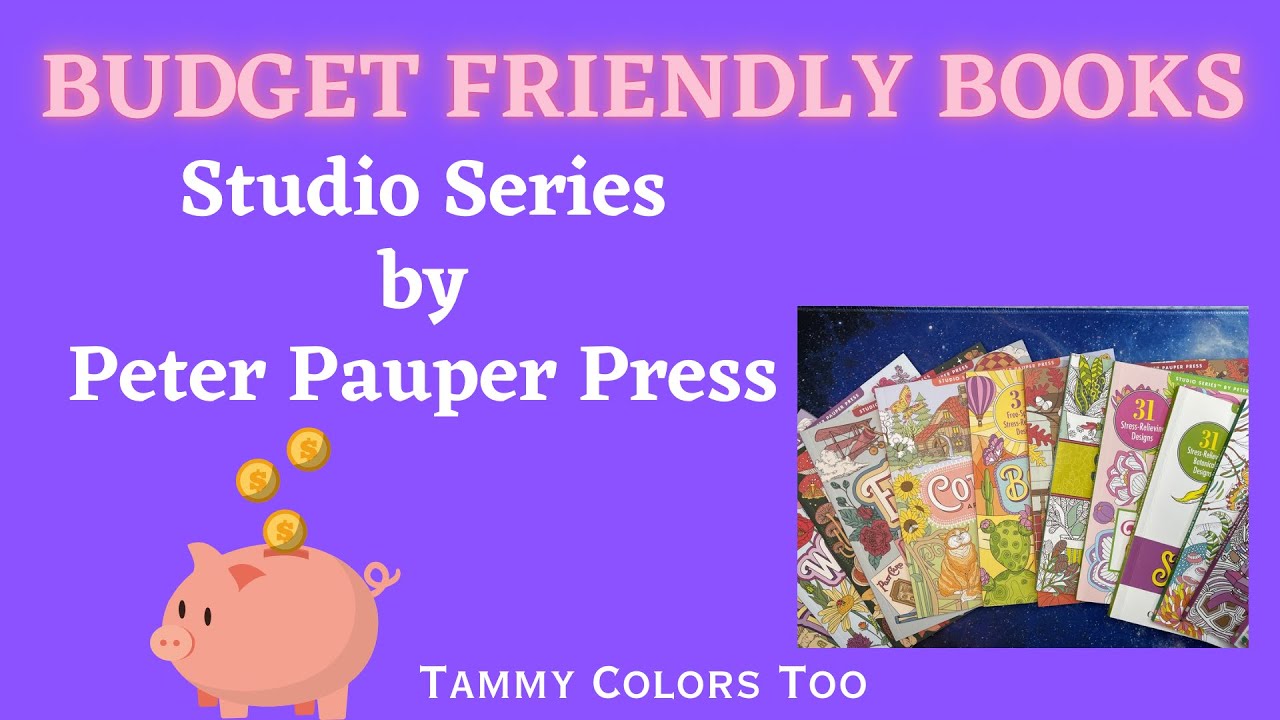 Budget Friendly Coloring Books - Studio Series by Peter Pauper Press