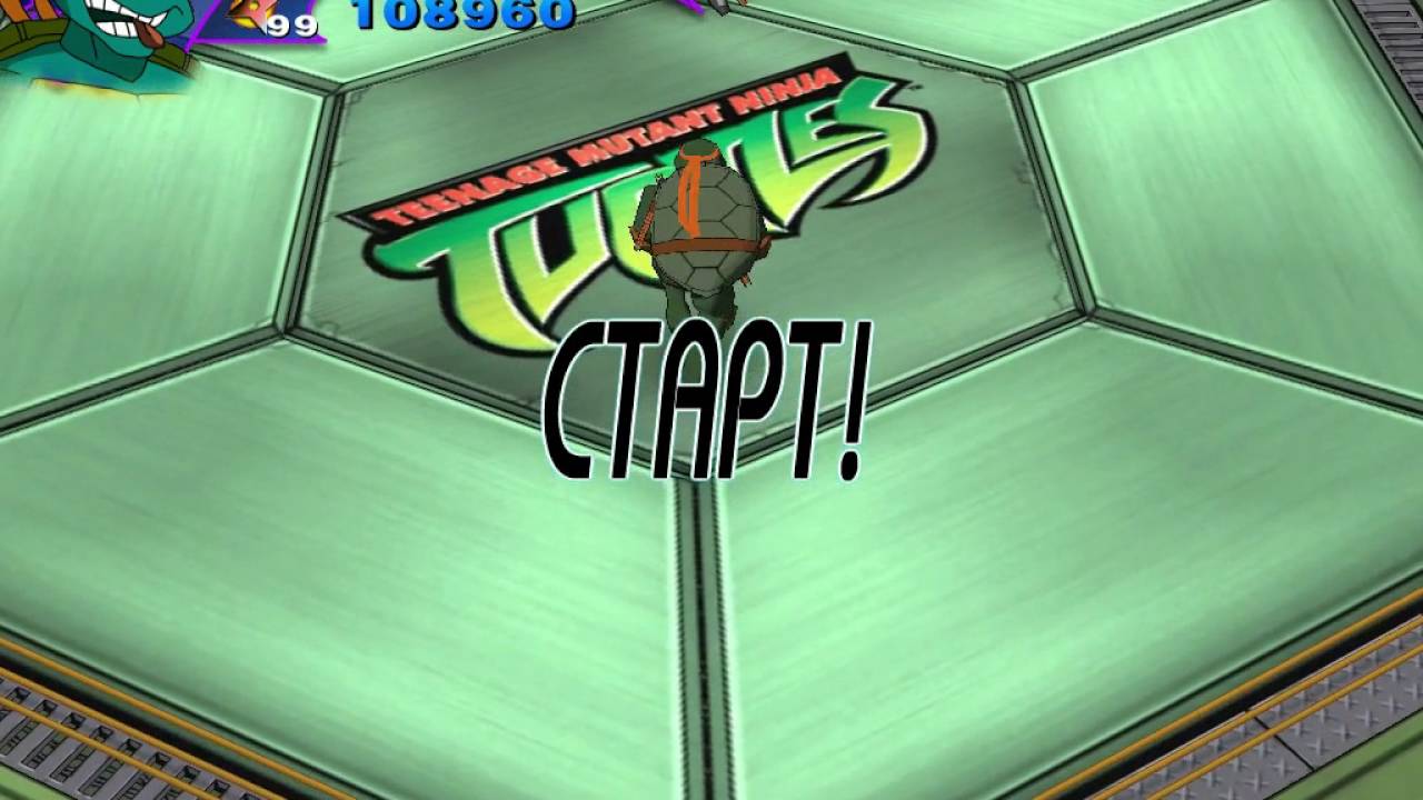 TMNT 2003 Прохождение режима состязания за Микеланджело