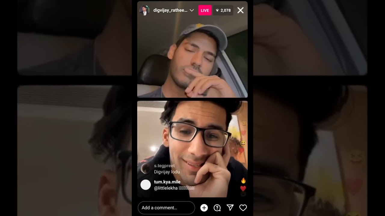 Digvijay & Siwet Live intense Fight on Instagram 