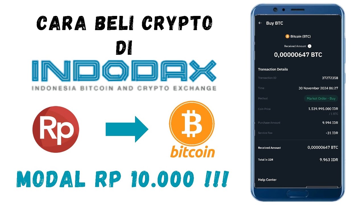 CARA BELI BITCOIN DI INDODAX MODAL 10 RIBU TERBARU