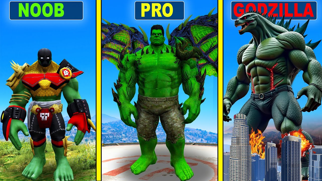 Upgrading HULK to GODZILLA HULK in GTA 5!