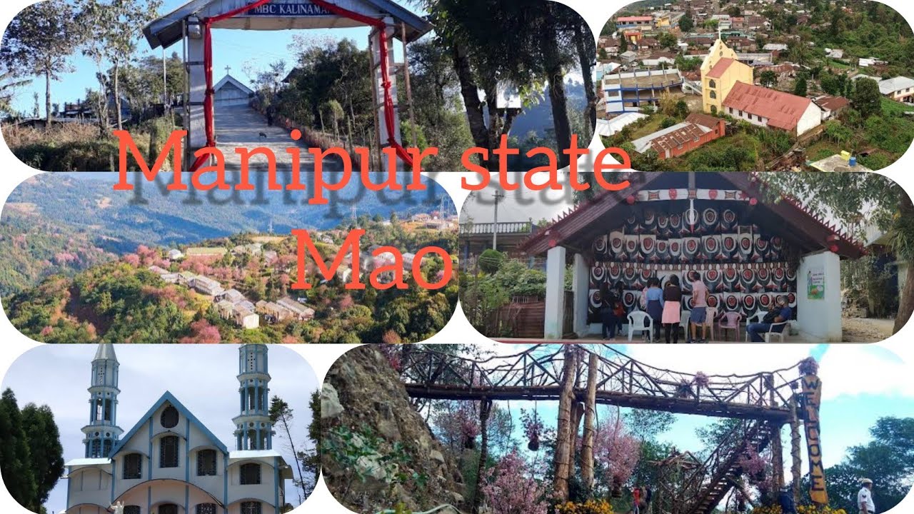 Manipur state Mau village awesome scenery