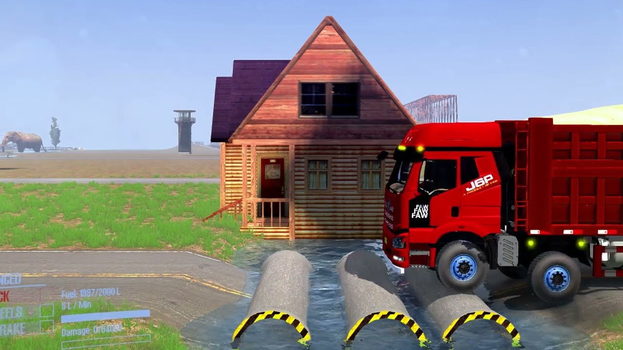 Mudrunner truck china game mod, Truck off road simulator ep463 