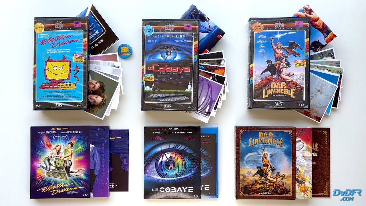 Unboxing : ESC VIDEO CLUB COLLECTION, Blu-ray, boîtier VHS, goodies chez ESC Éditions.