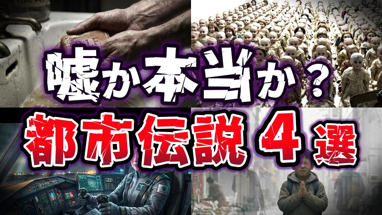 【ゆっくり解説】実は実話だった!? 日常に潜む「戦慄の正体」不気味な都市伝説４選