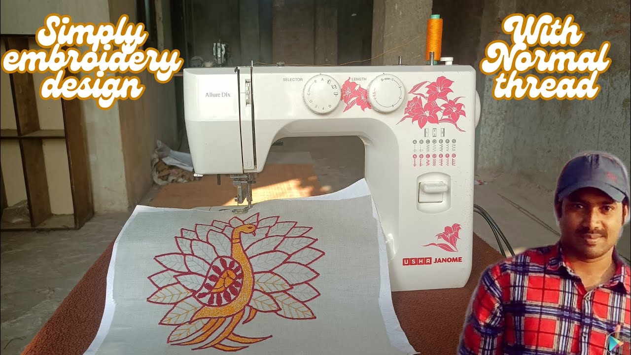మన machine లో ఒక setting ఉపయోగించి చేసిన ఈ embroiderydesign